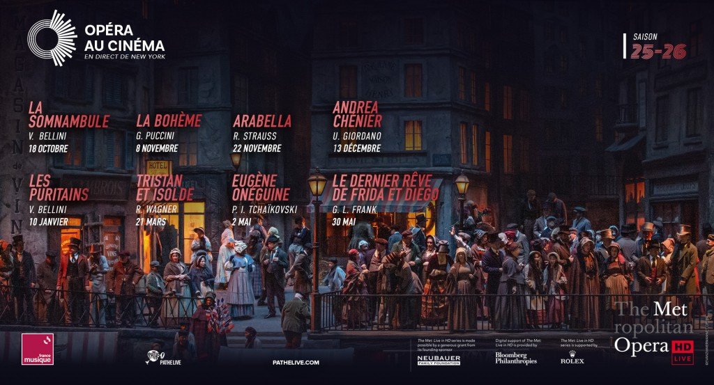 actualité LE METROPOLITAN OPERA EN DIRECT DE NEW YORK  SAISON 2025-2026